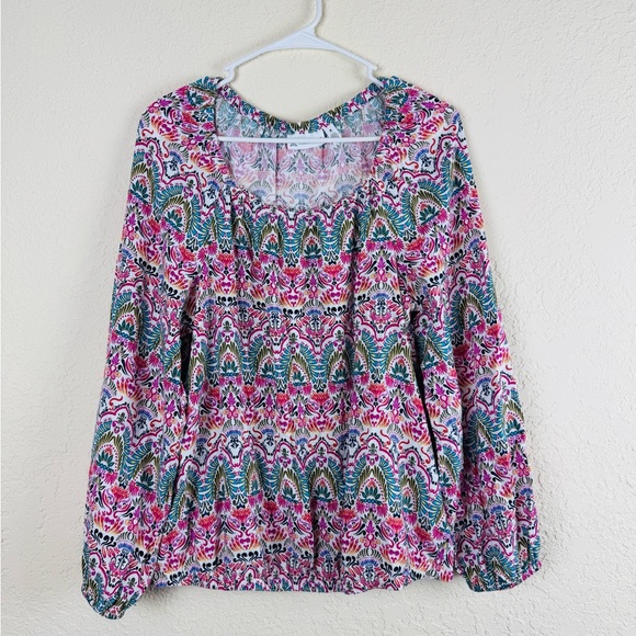 Rafaella Long Sleeve Blouse Medium - Picture 1 of 5